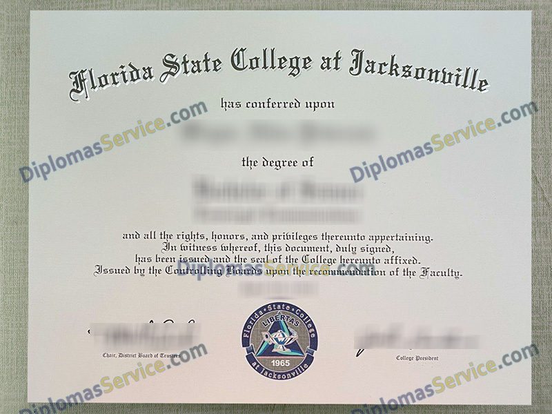 Florida State College at Jacksonville diploma, Florida State College at Jacksonville degree,