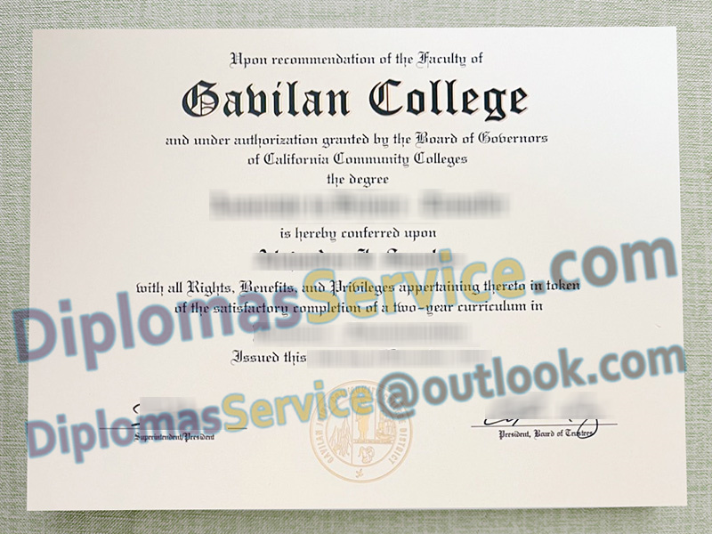 Gavilan College diploma, Gavilan College degree,