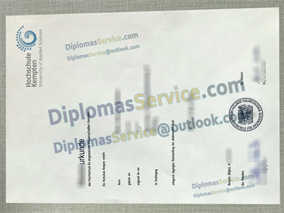 Hochschule Kempten diploma