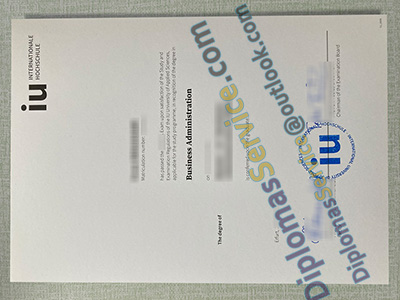 IU International University certificate