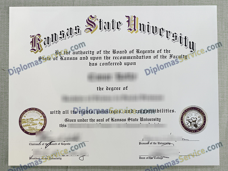 Kansas State University diploma, Kansas State University degree,