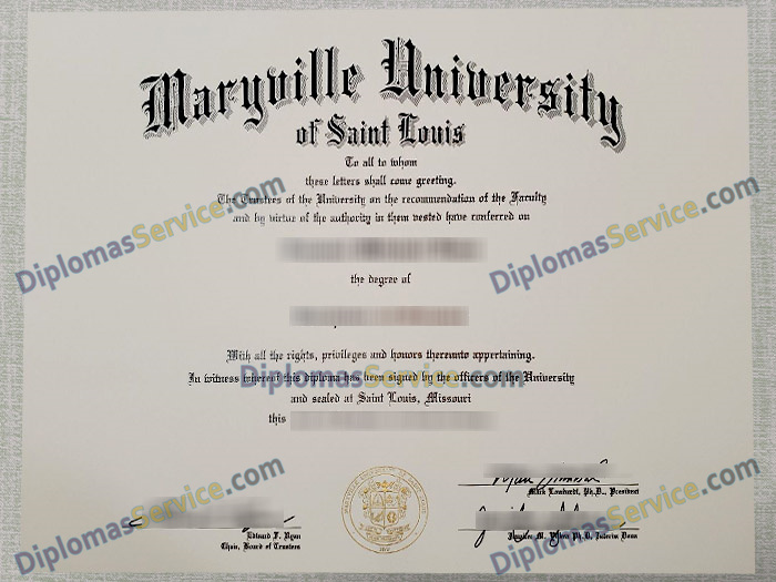 Maryville University diploma, Maryville University degree,