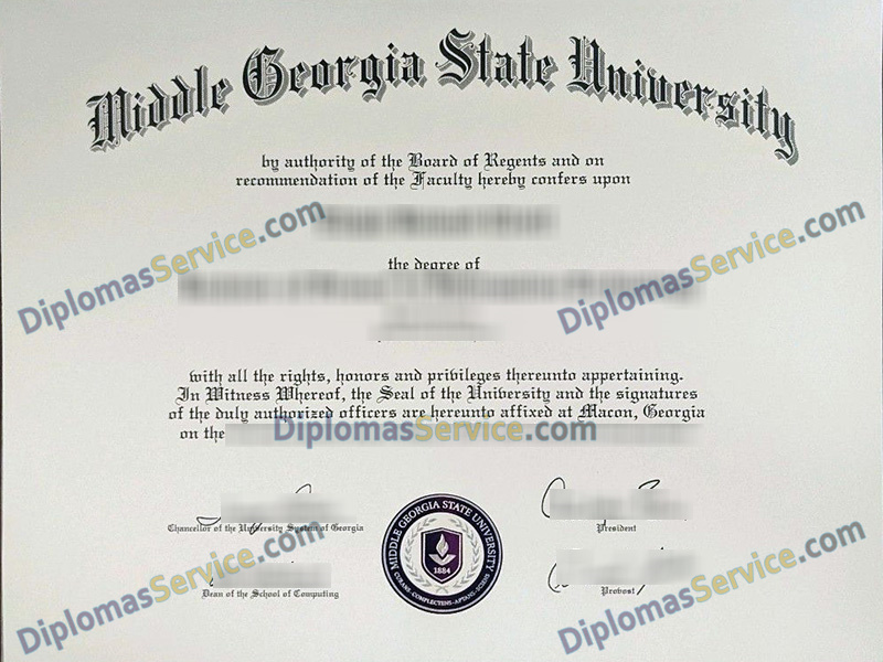 Middle Georgia State University diploma, Middle Georgia State University degree,