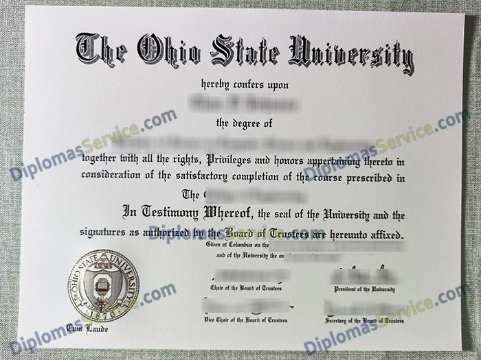 Ohio State University diploma, Ohio State University degree,