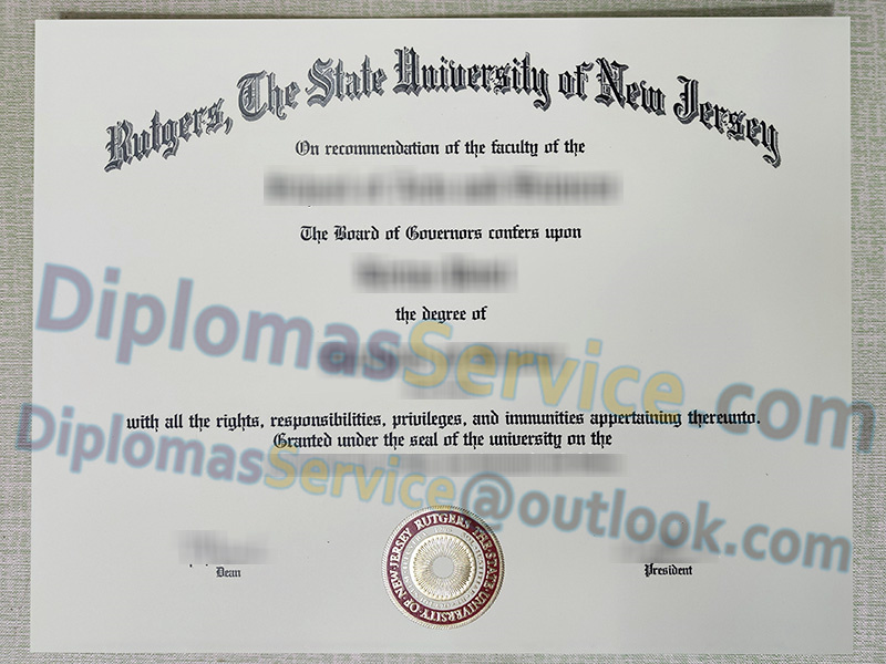 Rutgers University diploma, Rutgers University degree,
