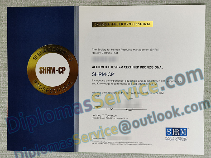 SHRM CP certificate