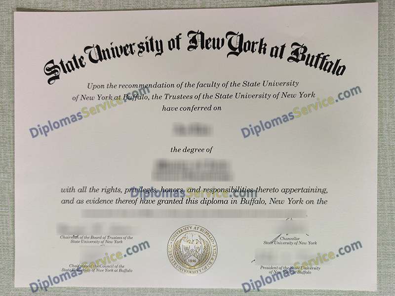 University at Buffalo diploma, State University of New York at Buffalo degree,