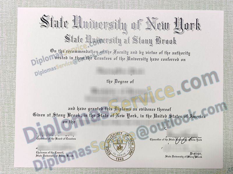 Stony Brook University diploma, SUNY Stony Brook degree,