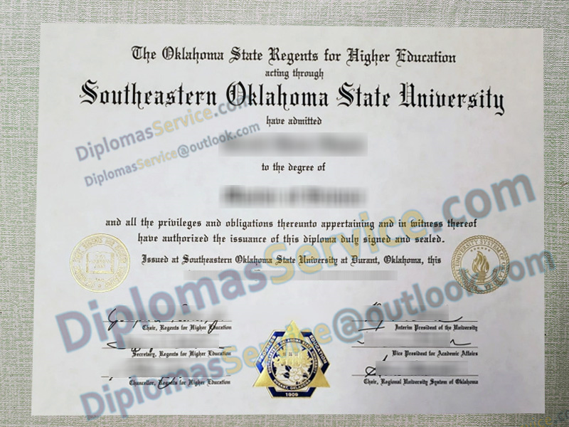 Southeastern Oklahoma State University diploma, Southeastern Oklahoma State University degree,