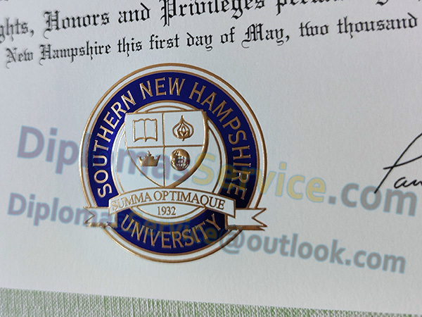 Southern New Hampshire University diploma seal