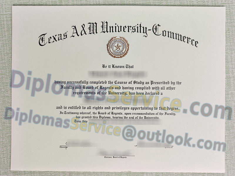 Texas A&M University Commerce diploma, Texas A&M University Commerce degree,