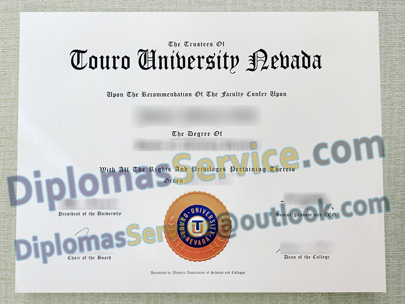 Touro University Nevada diploma, Touro University Nevada degree,