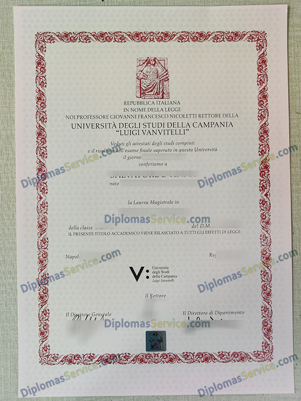 Università degli Studi della Campania laurea, University of Campania degree,