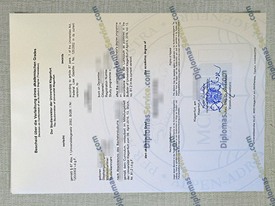 Universität Klagenfurt diploma