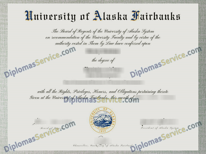 University of Alaska Fairbanks diploma, University of Alaska Fairbanks degree,