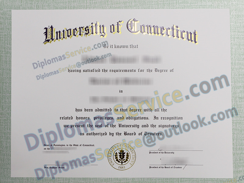 University of Connecticut diploma, University of Connecticut degree,