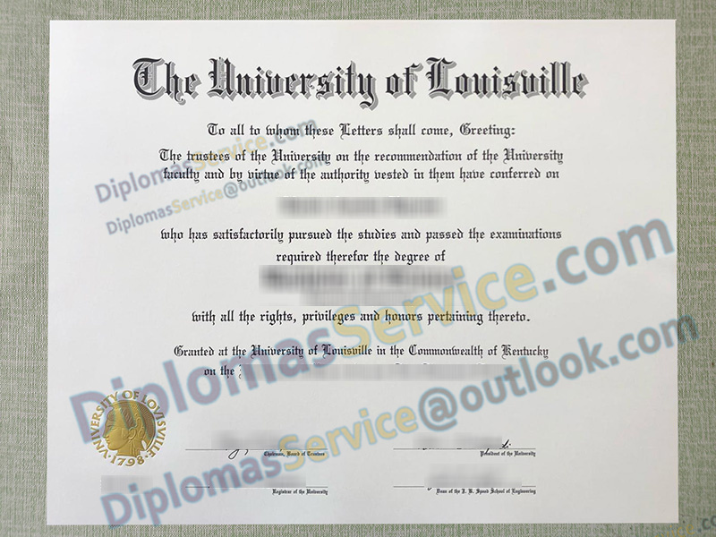 University of Louisville diploma, University of Louisville degree,
