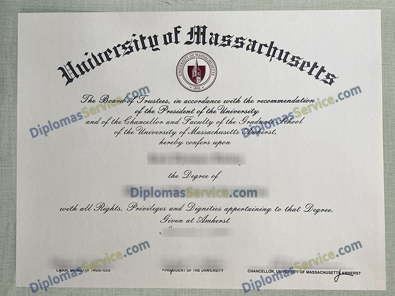 University of Massachusetts Amherst diploma, UMass Amherst degree,