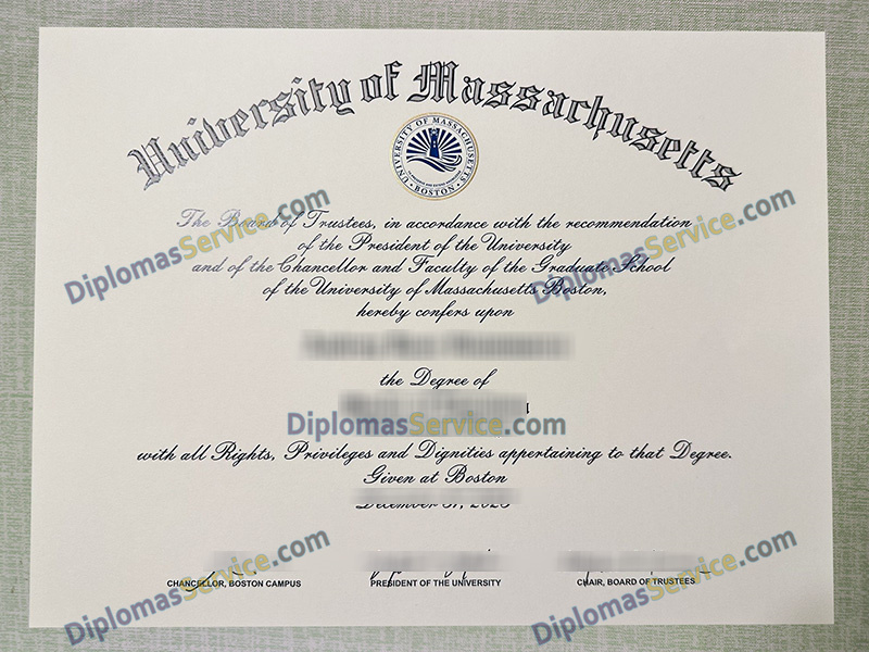 University of Massachusetts Boston diploma, UMass Boston degree,