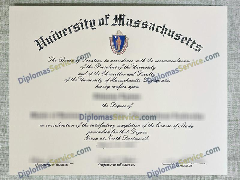 UMass Dartmouth diploma, University of Massachusetts diploma,