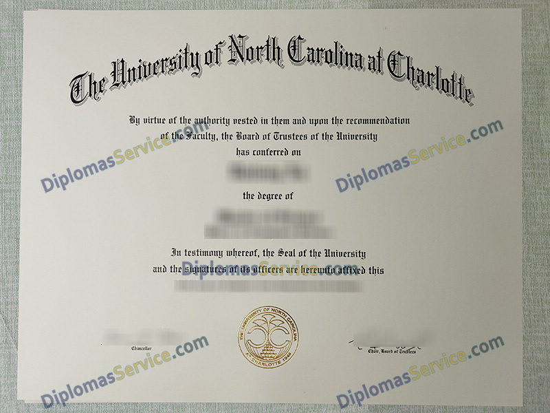 The number 1 tip to order UNC Charlotte diploma