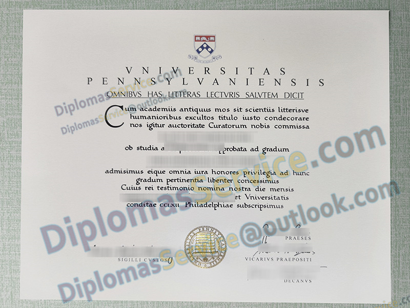 University of Pennsylvania diploma, University of Pennsylvania degree,