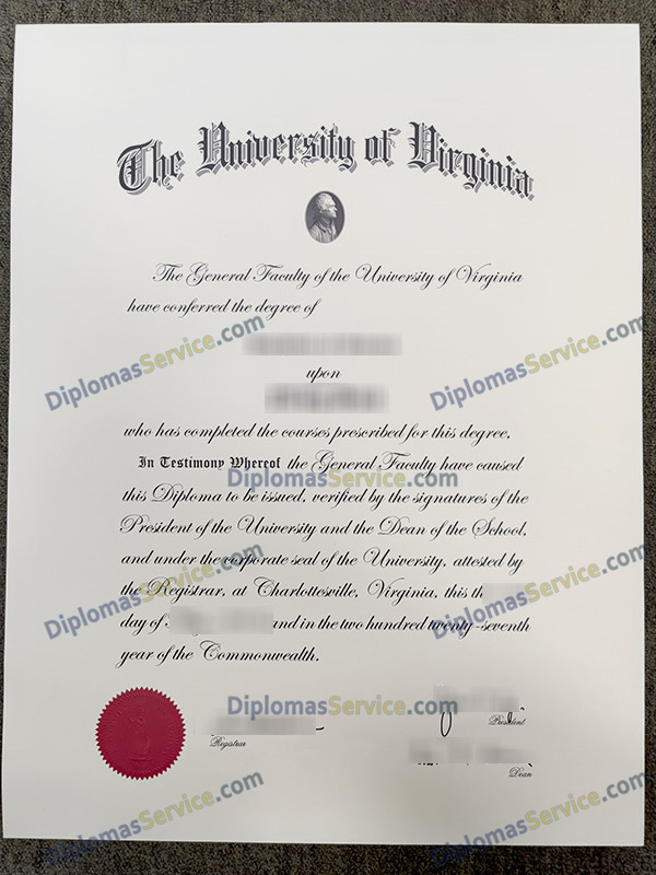 University of Virginia diploma, University of Virginia degree,