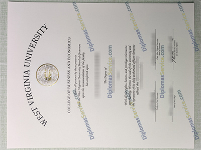 West Virginia University certificate