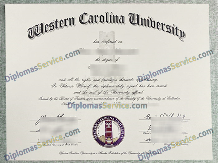 Western Carolina University diploma, Western Carolina University degree,