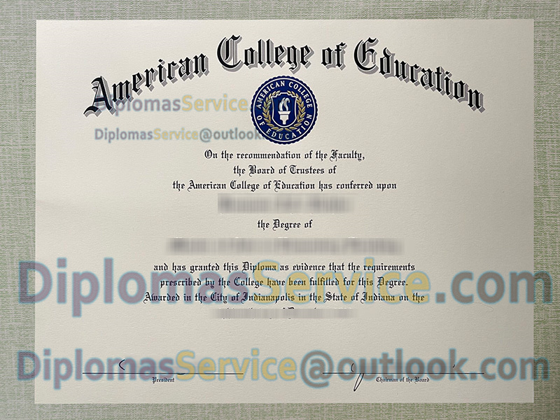 American College of Education diploma, American College of Education degree,