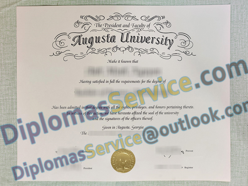 Augusta University diploma, Augusta University degree,