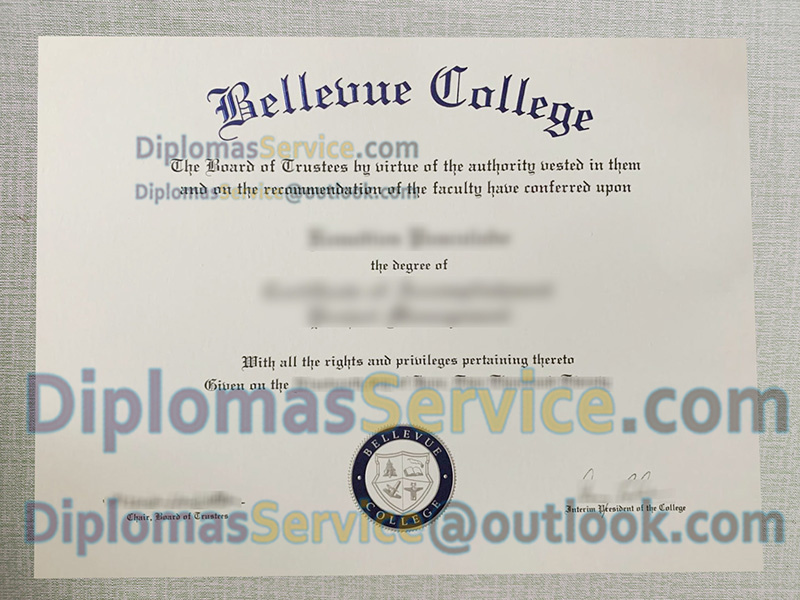Bellevue College diploma, Bellevue College degree,
