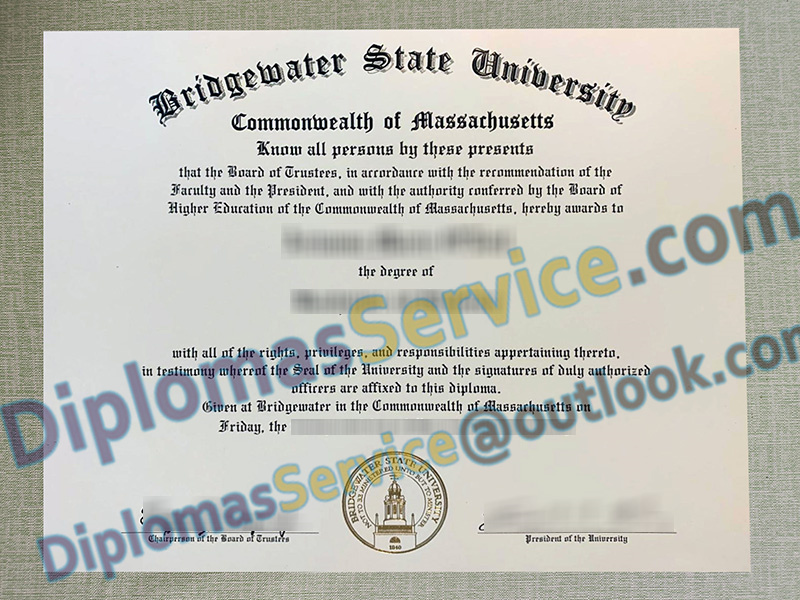 Bridgewater State University diploma, Bridgewater State University degree,