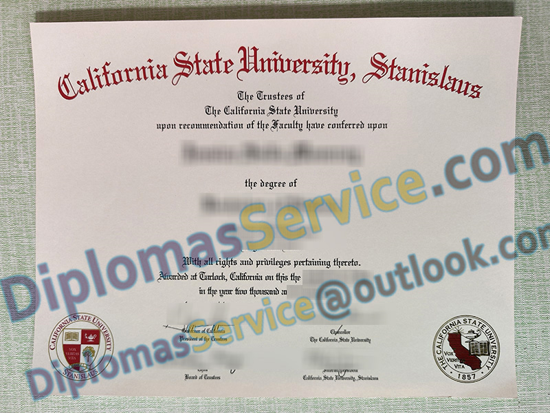 CSU Stanislaus diploma, California State University Stanislaus degree,