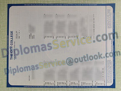 CUNY City College transcript