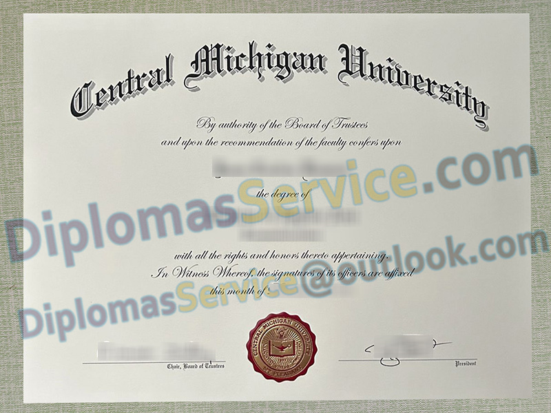 Central Michigan University diploma, Central Michigan University degree,