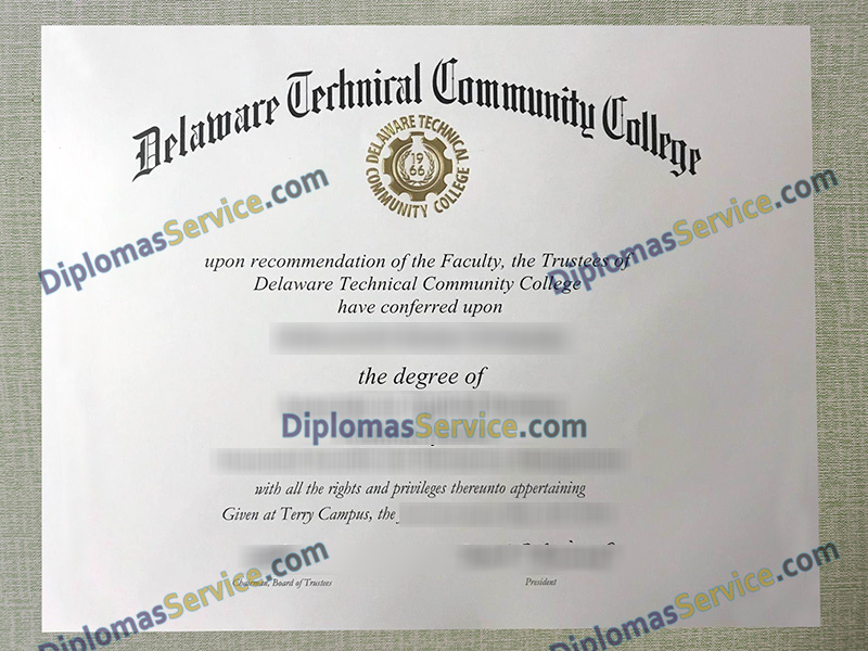 Delaware Technical Community College diploma, DTCC degree,
