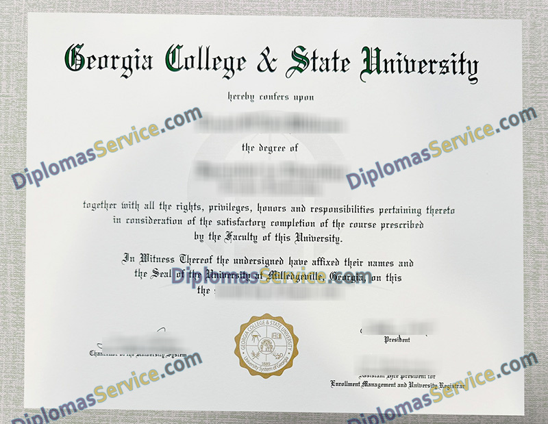 Georgia College & State University diploma, GCSU degree,