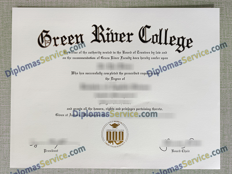 Green River College diploma, Green River College degree,