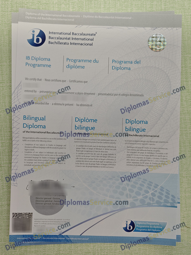 IB diploma, International Baccalaureate diploma,