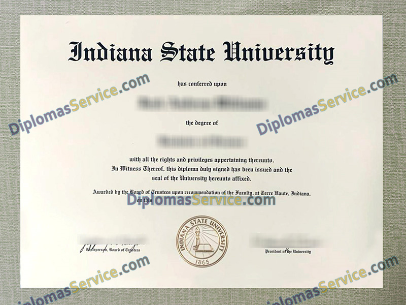 Indiana State University diploma, Indiana State University degree,