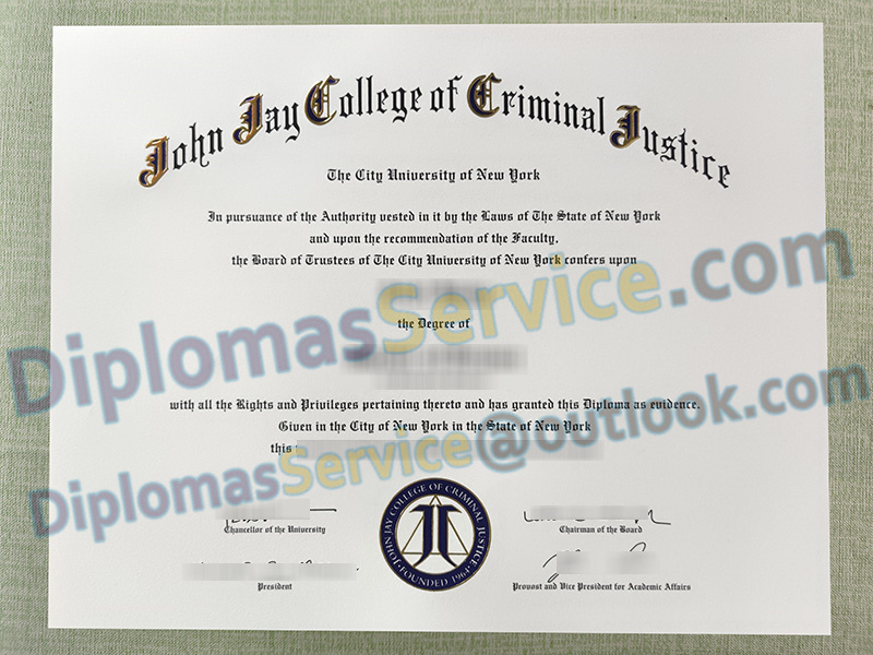 John Jay College diploma, John Jay College degree,
