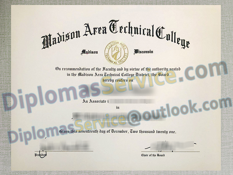 Madison Area Technical College diploma, Madison Area Technical College degree,