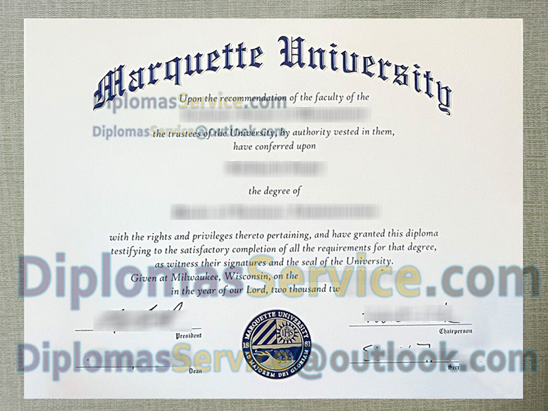 Marquette University diploma, Marquette University degree,