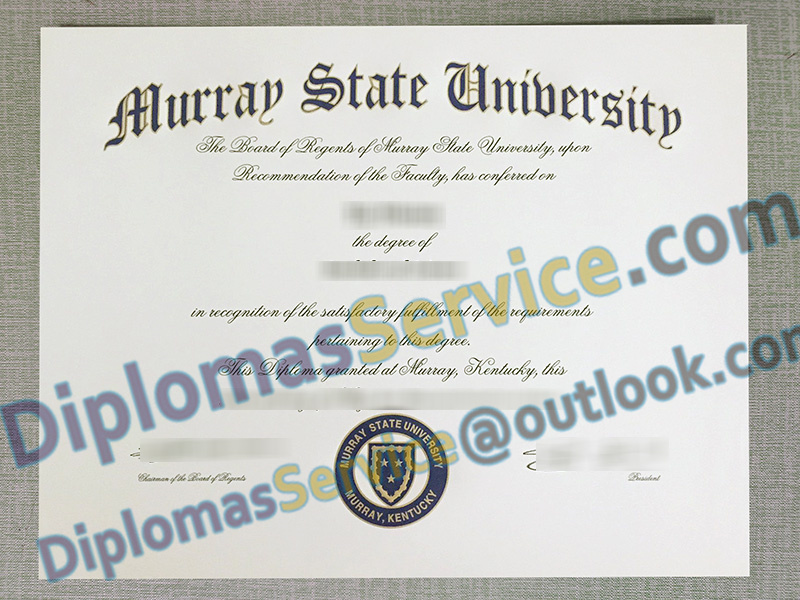 Murray State University diploma, Murray State University degree,