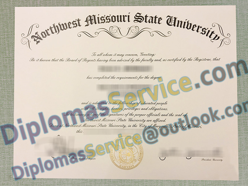 Northwest Missouri State University diploma, Northwest Missouri State University degree,