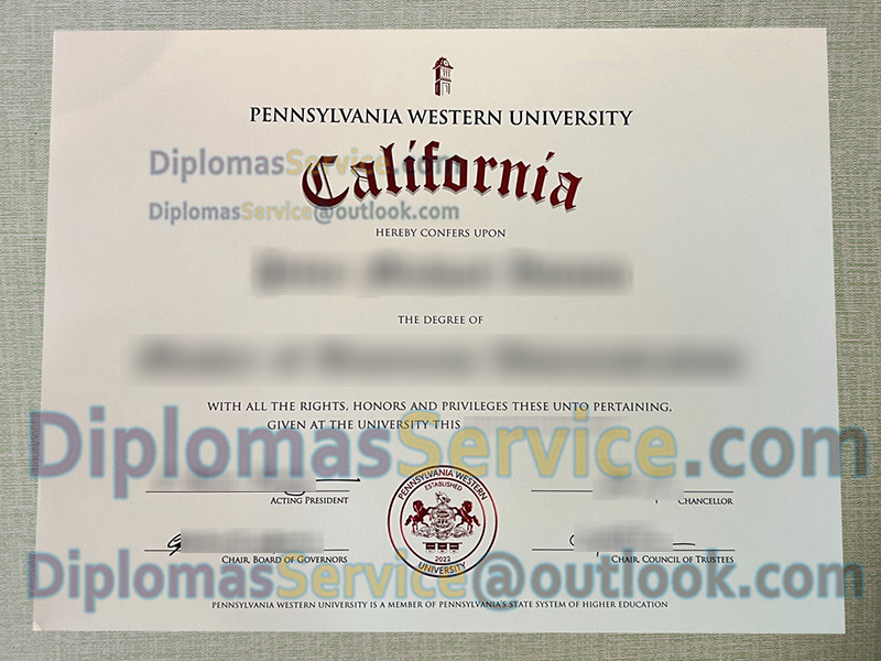 Pennsylvania Western University California diploma, Pennsylvania Western University California degree,