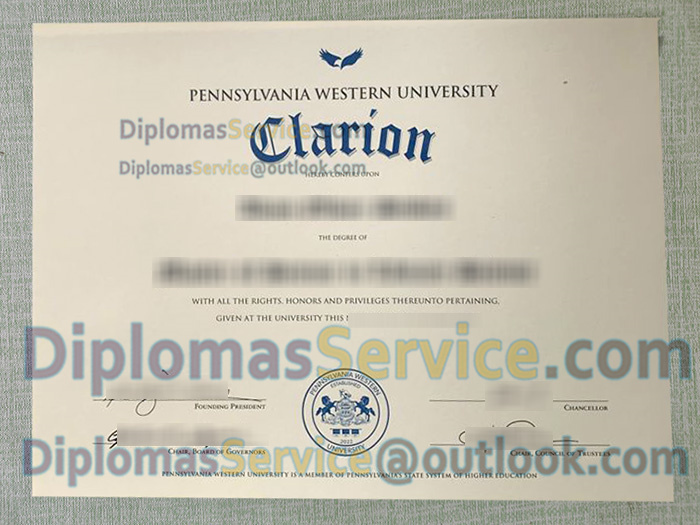 Pennsylvania Western University Clarion diploma, PennWest Clarion degree,