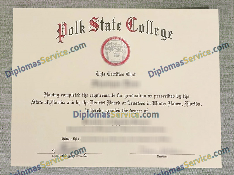 Polk State College diploma, Polk State College degree,