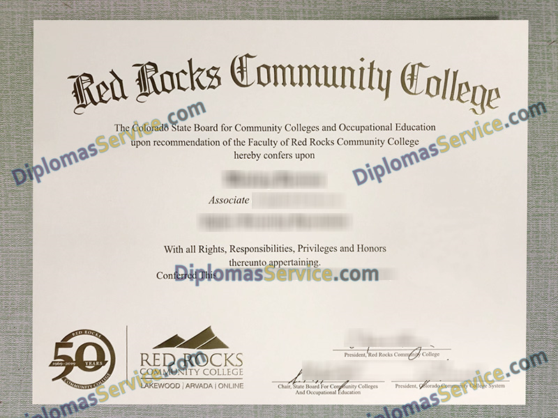 Red Rocks Community College diploma, Red Rocks Community College degree,